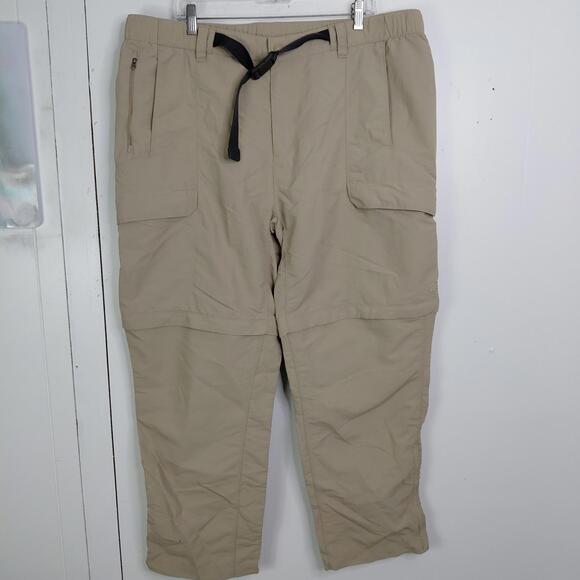 The North Face Other - North Face Pants Mens XXL Convertible Hiking Khaki Utility Pockets Gorpcore